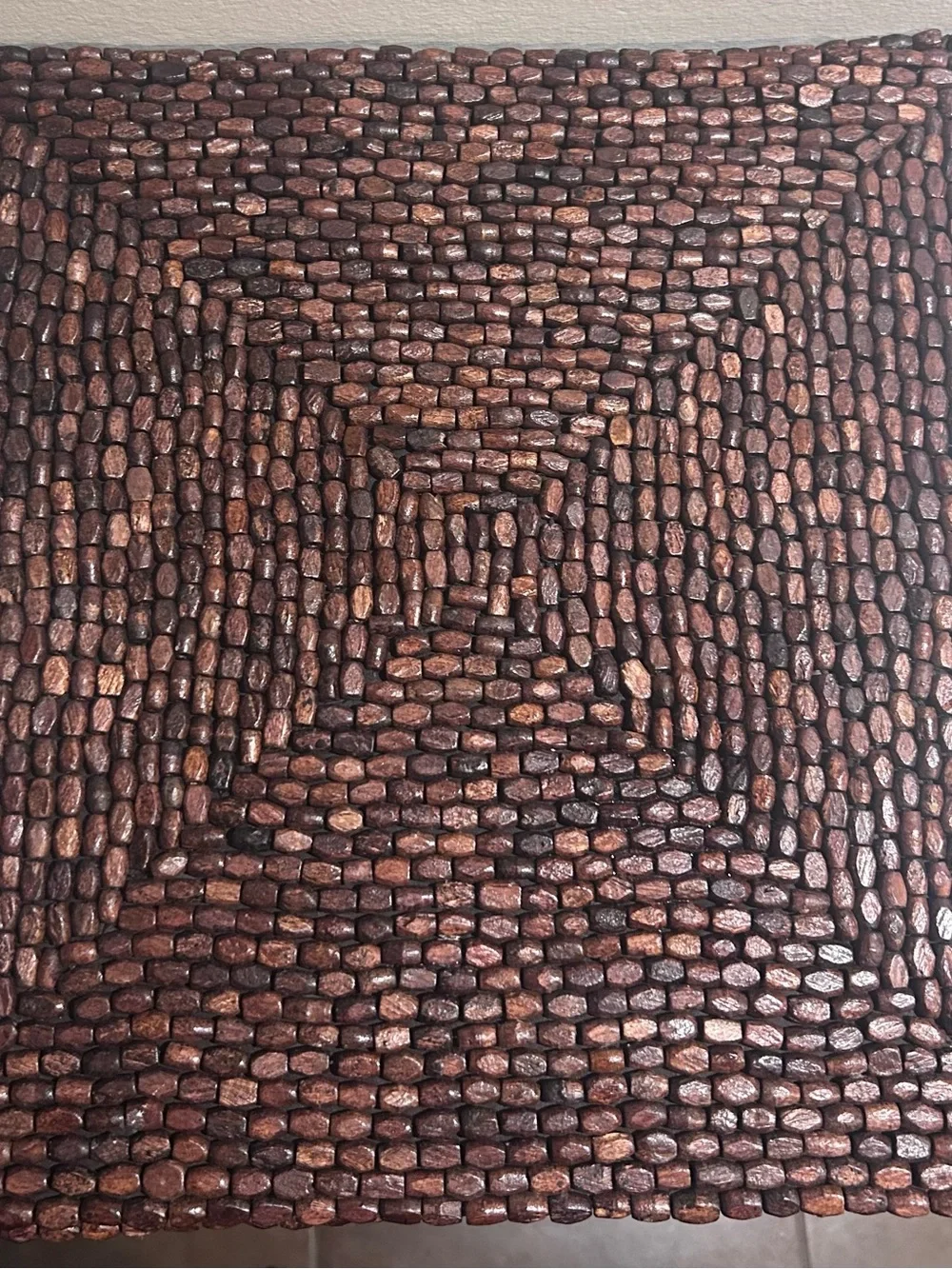 Wooden Beaded Charger 15x15 (set of 4)